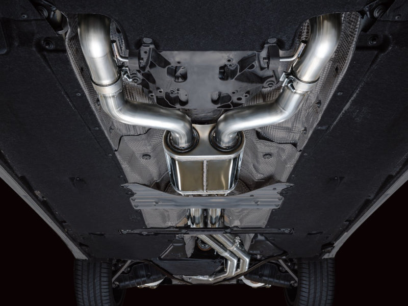 AWE Tuning 19-23 Audi C8 S6/S7 2.9T V6 AWD Track Edition Exhaust - Chrome Silver Tips 3020-42101 3020-42101 Photo - Mounted