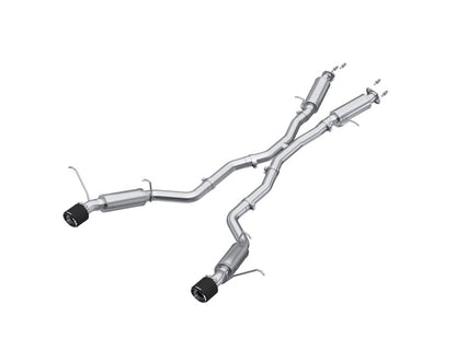 MBRP 2012+ Jeep Grand Cherokee SRT 6.4L 3in Dual Rear Exit T304SS Catback Exhaust - CF Tips S55253CF S55253CF Photo - Primary