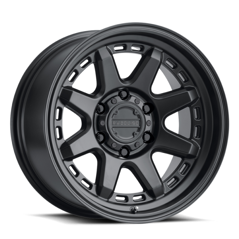 Raceline 947B Scout 18x9in / 5x139.7 BP / -12mm Offset / 106.5mm Bore - Satin Black Wheel 947B-89055-12 947B-89055-12 Photo - Primary