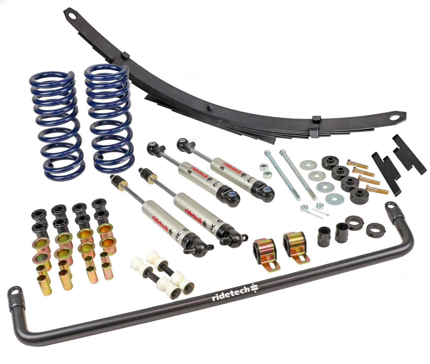 Ridetech 63-82 Chevrolet Corvette StreetGrip Suspension System w/ HQ Shocks & Steel Leaf Spring 11535020