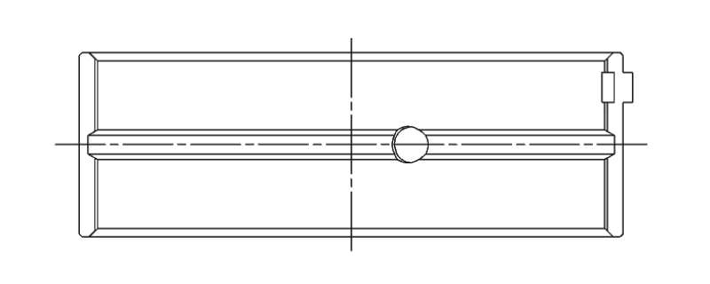 ACL Race Series Main Bearings Honda 1590-1958-2056cc Size: .025 5M1957H-.025 Technical Drawing