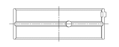 ACL Race Series Main Bearings Honda 1590-1958-2056cc Size: .025 5M1957H-.025 Technical Drawing
