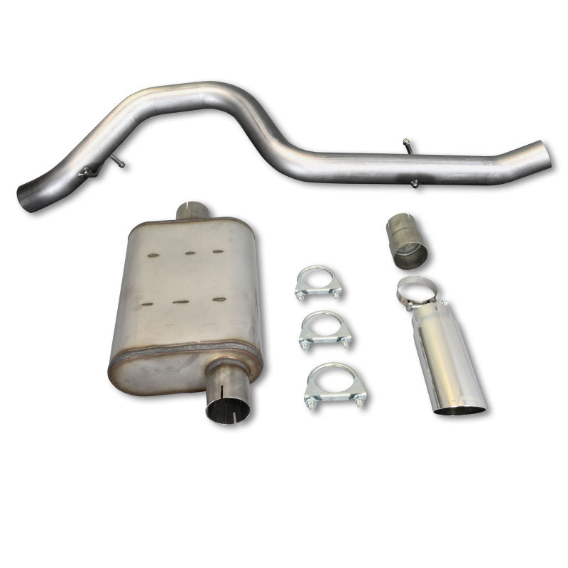 JBA 97-99 Jeep Wrangler TJ 2.5L/4.0L 304SS Single Rear Exit Cat-Back Exhaust 30-1514 30-1514 Photo - Primary