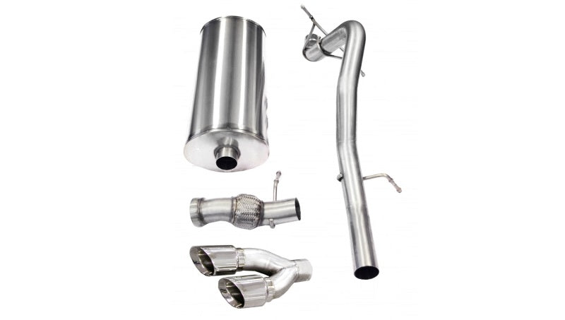 Corsa Performance 11-13 Cadillac Escalade 6.2L V8 Polished Sport Cat-Back Exhaust 14878 Photo - Primary