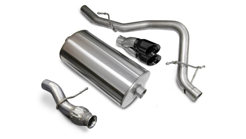 Corsa Performance 09-11 Chevrolet Tahoe 5.3L V8 Black Sport Cat-Back Exhaust 14912BLK Photo - Primary