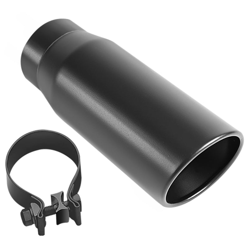Magnaflow Tip Stainless Black Coated Single Double Round Single Outlet 5in Dia 4in Inlet 13in L 35240 35240 Photo - Primary
