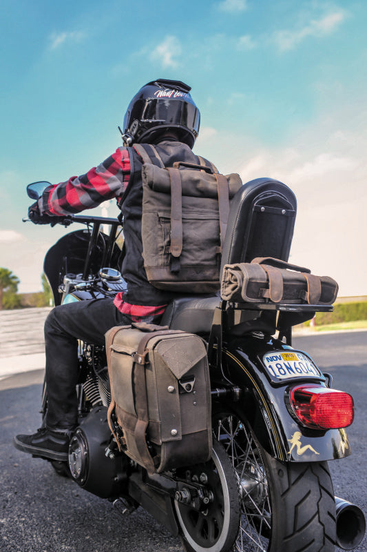 Burly Brand Voyager Saddlebag (Ea) - Dark Oak B15-1000D B15-1000D User 3