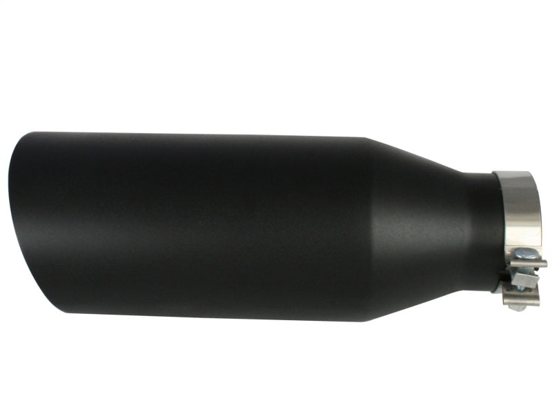 aFe MACH Force-Xp 4in 409 Stainless Steel Exhaust Tip - 4 In x 7 Out x 18 49-92023-B Photo - Unmounted