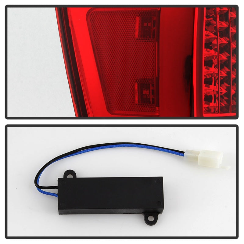 SPYDER xTune 16-18 Toyota Tacoma Light Bar LED Tail Lights - Chrome (ALT-JH-TTA16-LBLED-C) 9041709 9041709 Photo - Unmounted