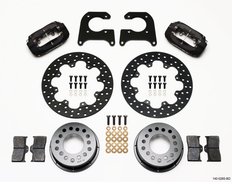 Wilwood Forged Dynalite Rear Drag Kit Drilled Rotor M-W / Lamb Ends 1/2in Studs 140-0265-BD 140-0265-BD Photo - Primary