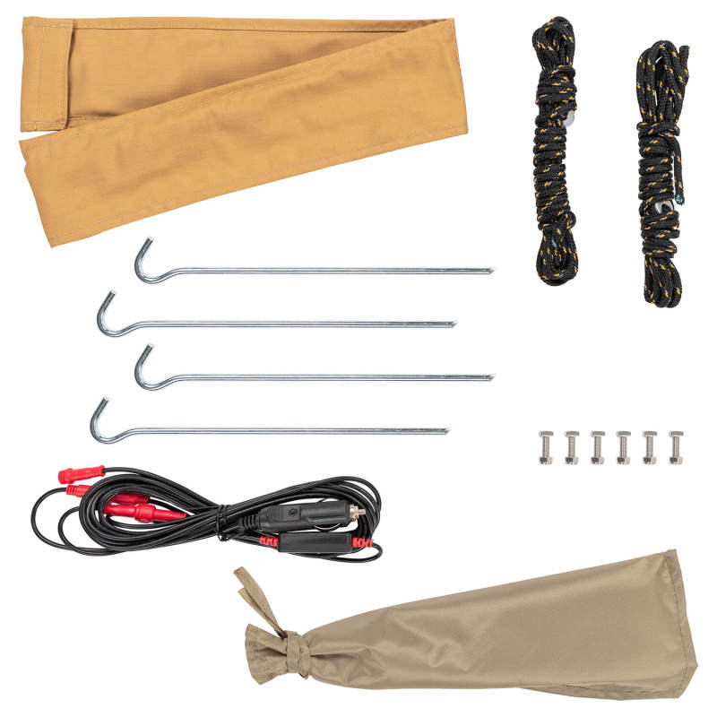 ARB Aluminum Awning Kit w/ Light 8.2ft x 8.2ft Includes Light Installed 814411 814411 Photo - out of package