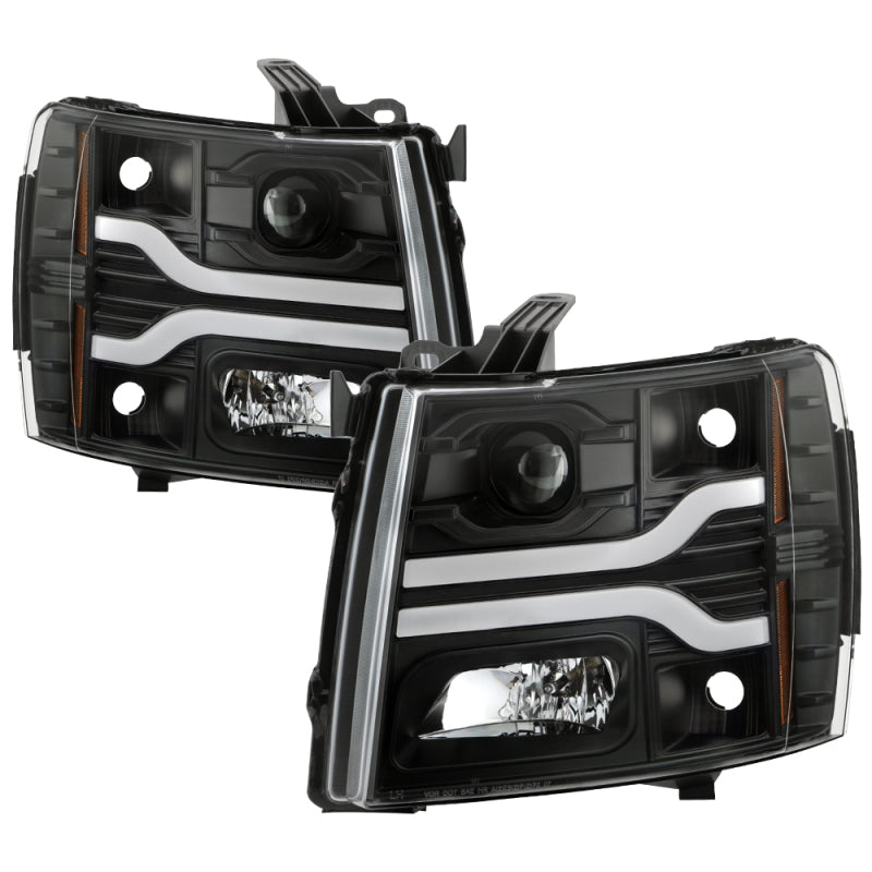 Spyder Chevy Silverado 1500 07-13/2500HD/3500HD 07-14 LED Black PRO-YD-CS07V3PL-BK 5087614 5087614 Photo - Primary