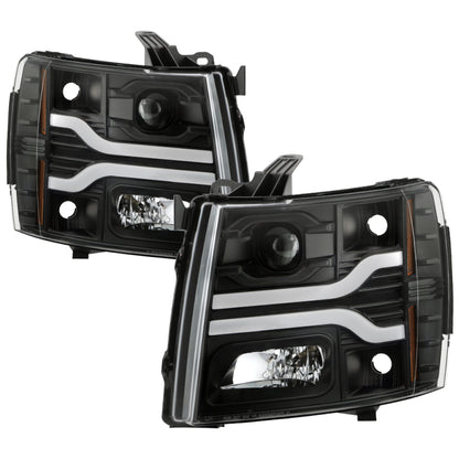 Spyder Chevy Silverado 1500 07-13/2500HD/3500HD 07-14 LED Black PRO-YD-CS07V3PL-BK 5087614 5087614 Photo - Primary