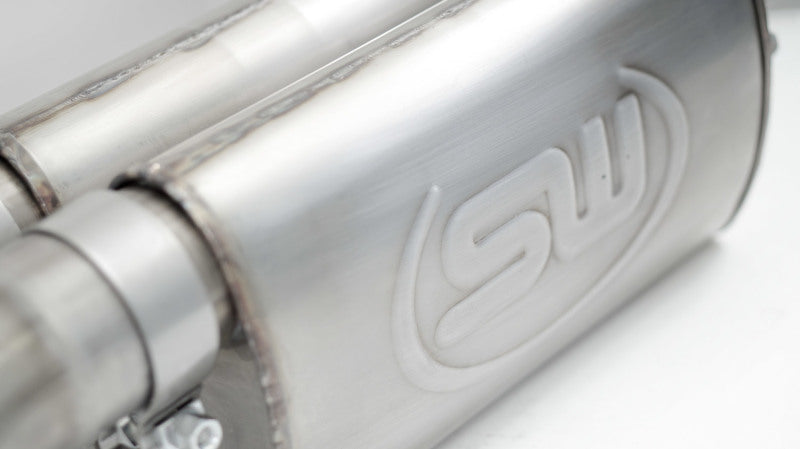 Stainless Works 2010-14 Ford Raptor Exhaust X-Pipe Turbo Resonator Front Passenger Rear Tire Exit FTR13CBFT FTR13CBFT Photo - Close Up