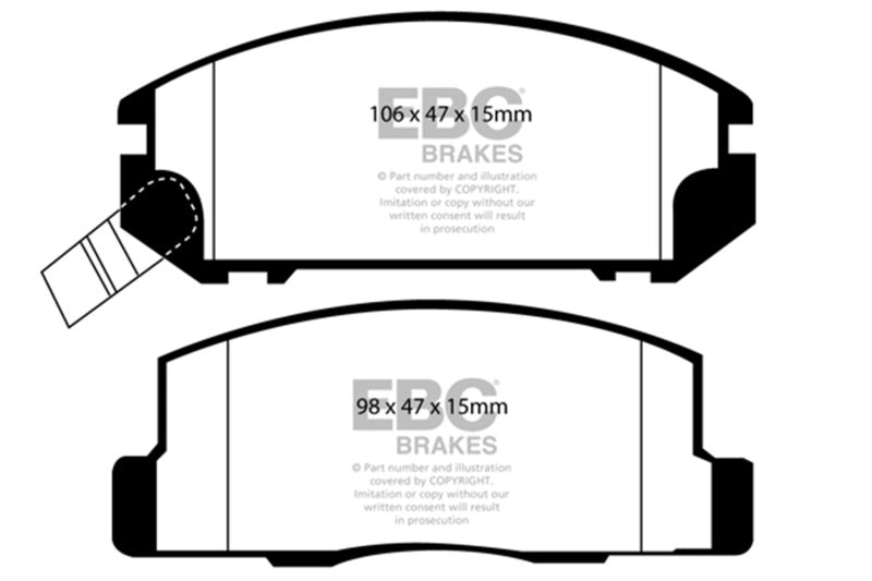 EBC Disc Brake Pad Set DP31107C Photo - Primary