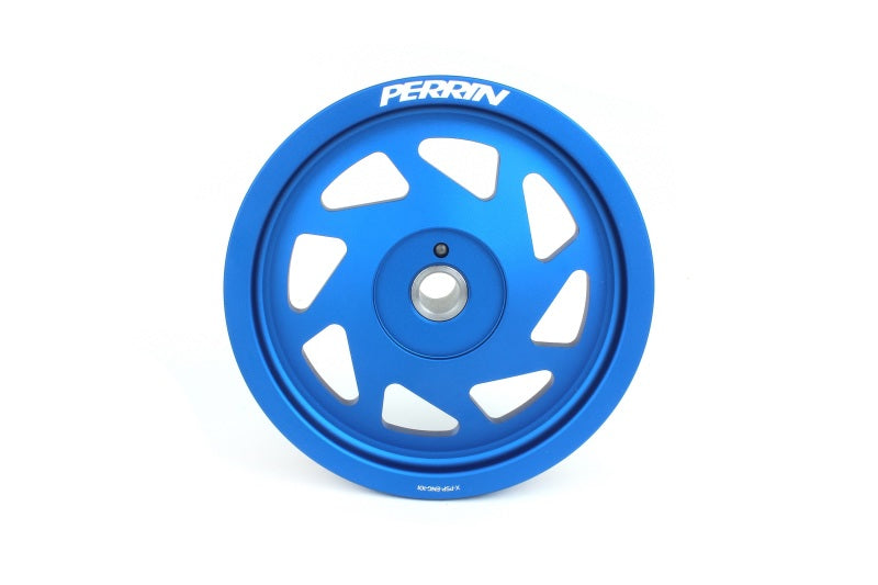 Perrin Performance Perrin 19-21 Subaru WRX / 16-18 Forester Lightweight Crank Pulley (FA/FB Engines w/Large Hub) - Blue PSP-ENG-104BL