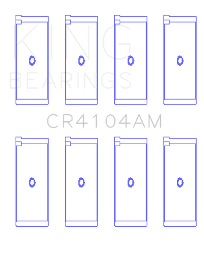 King Engine Bearings Audi Abb/Abm/Adp/Pp/Rn (Size +0.75mm) Connecting Rod Bearing Set CR4104AM0.75 CR4104AM0.75 Photo - Primary