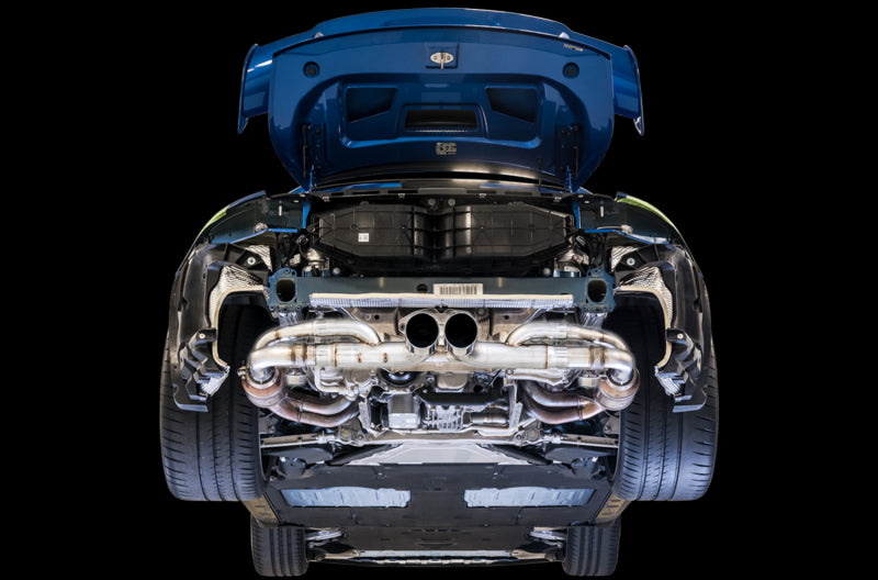 AWE Tuning Porsche 991 GT3 / RS SwitchPath Exhaust - Chrome Silver Tips 3025-32016 3025-32016 Photo - Mounted