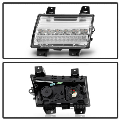 Spyder Jeep Wrangler 2018-2019 (LED Model Only) LED Front Bumper Lights - Sequential Signal - Chrome 5086792 5086792 User 1