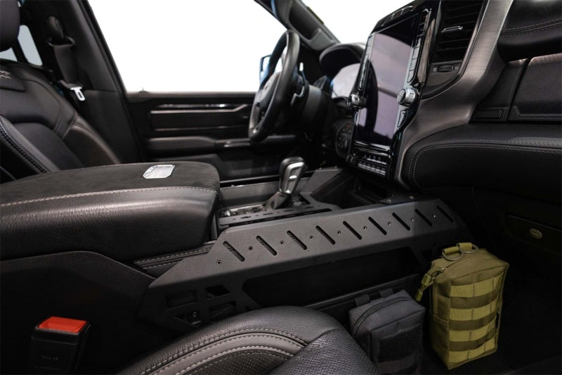 Addictive Desert Designs 2021+ RAM 1500 TRX Center Console Molle Panels & Digital Device Bridge AC6202201NA AC6202201NA Photo - Mounted