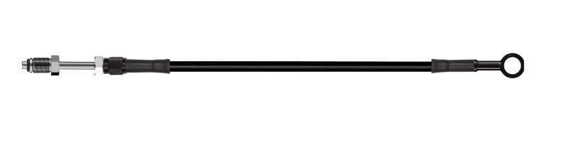 Goodridge 60in Universal Clutch Line w/Black Zinc Fittings & Black Hose - Straight Banjo 7/16 UNF HD1001-1CB-BK60 HD1001-1CB-BK60 Photo - Primary