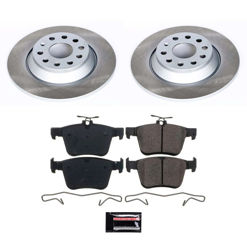 PowerStop Power Stop 18-22 Volkswagen Tiguan Rear Semi-Coated Rotor Kit SC7176 SC7176 Photo - Primary