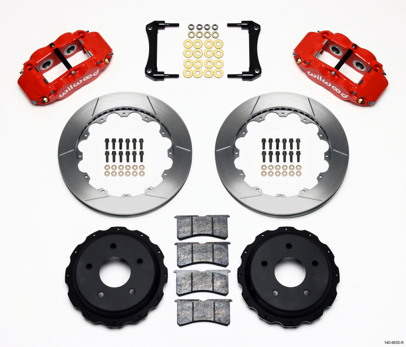 Wilwood Narrow Superlite 4R Rear Kit 12.88in Red 98-02 Camaro/Firebird 140-9830-R 140-9830-R Photo - Primary
