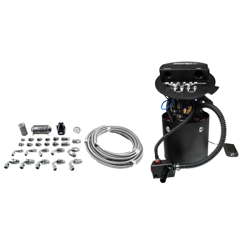 DeatschWerks X3 Series Fuel Pump Module w/ Triple DW400 Pumps/PTFE Plumbing Kit 11-24 Ford Mustang 9-401-604-7032 9-401-604-7032 Photo - Primary