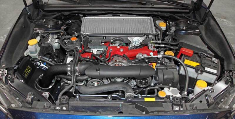 AEM Induction AEM 15-17 Subaru WRX STi 2.5L H4 - Cold Air Intake System - Wrinkle Black 21-735WB 21-735WB Photo - Mounted