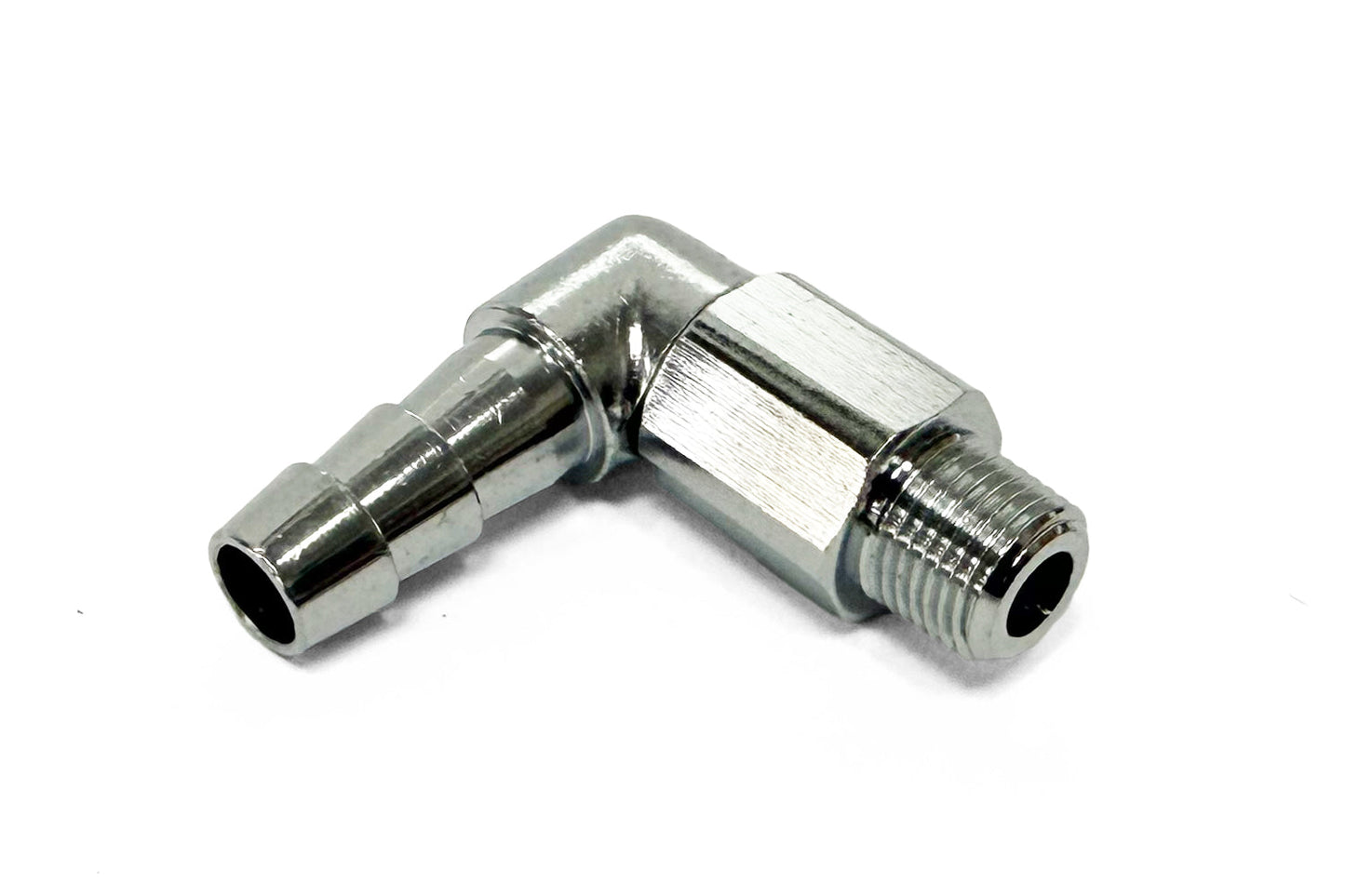 GReddy 90 DEG HOSE UNION NO.4 8MM - 1/8 SWIVEL BARBED NIPPLE 11900623