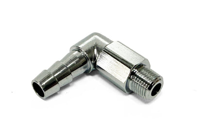 GReddy 90 DEG HOSE UNION NO.4 8MM - 1/8 SWIVEL BARBED NIPPLE 11900623
