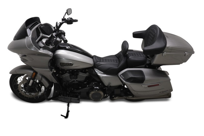 Mustang Motorcycle Mustang 23-24 HD CVO Rd Glide(ST), 2024 Rd Glide and Str Glide Deluxe Pass Seat - Black/Gray Stitch 88402GM 88402GM User 1