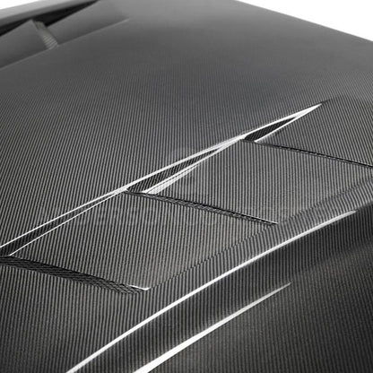 Anderson Composites 2018 Ford Mustang GT Type-SA Style Heat Extractor Double Sided Carbon Fiber Hood AC-HD18FDMU-SA-DS AC-HD18FDMU-SA-DS User 3