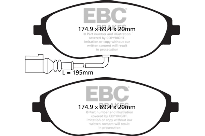 EBC Disc Brake Pad Set DP42127R Photo - Primary