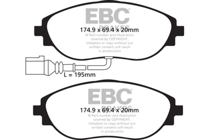 EBC Disc Brake Pad Set DP32127C Photo - Primary