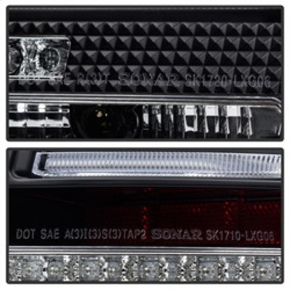 Spyder 07-11 Lexus GS 350 LED Tail Lights Black ALT-YD-LGS06-LED-BK 5082596 5082596 Photo - Unmounted