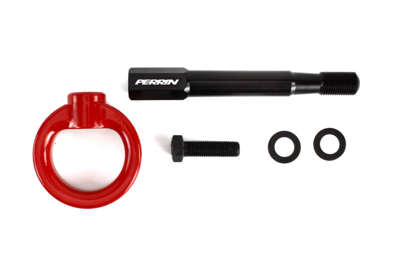 Perrin 14-19 Subaru Forester/Ascent Tow Hook Kit (Rear) - Red PSP-BDY-253RD PSP-BDY-253RD Photo - Primary