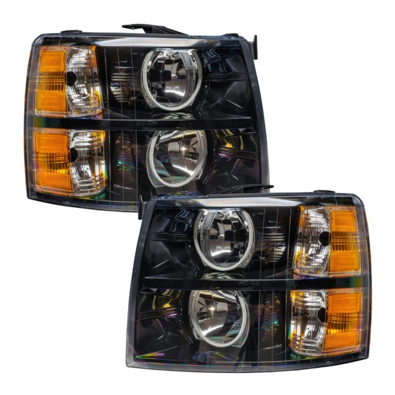 ORACLE Lighting Oracle 07-13 Chevy Silverado SMD HL - Black - Round Style - ColorSHIFT w/ BC1 Controller 7105-335 7105-335 User 1