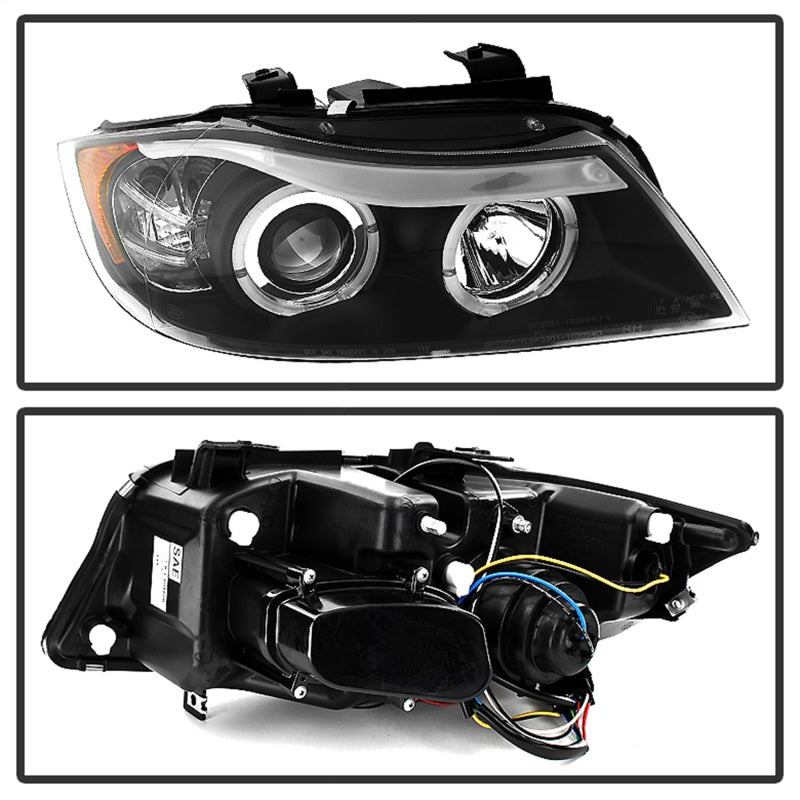Spyder BMW E90 3-Series 06-08 Projector LED Halo Amber Reflctr Rplc Bulb Blk PRO-YD-BMWE9005-AM-BK 5009005 5009005 Photo - Unmounted