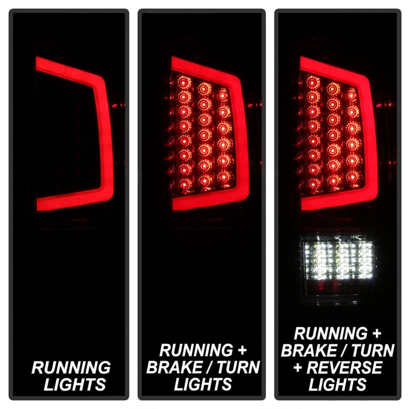 SPYDER xTune 16-18 Toyota Tacoma Light Bar LED Tail Lights - Chrome (ALT-JH-TTA16-LBLED-C) 9041709 9041709 Photo - Unmounted
