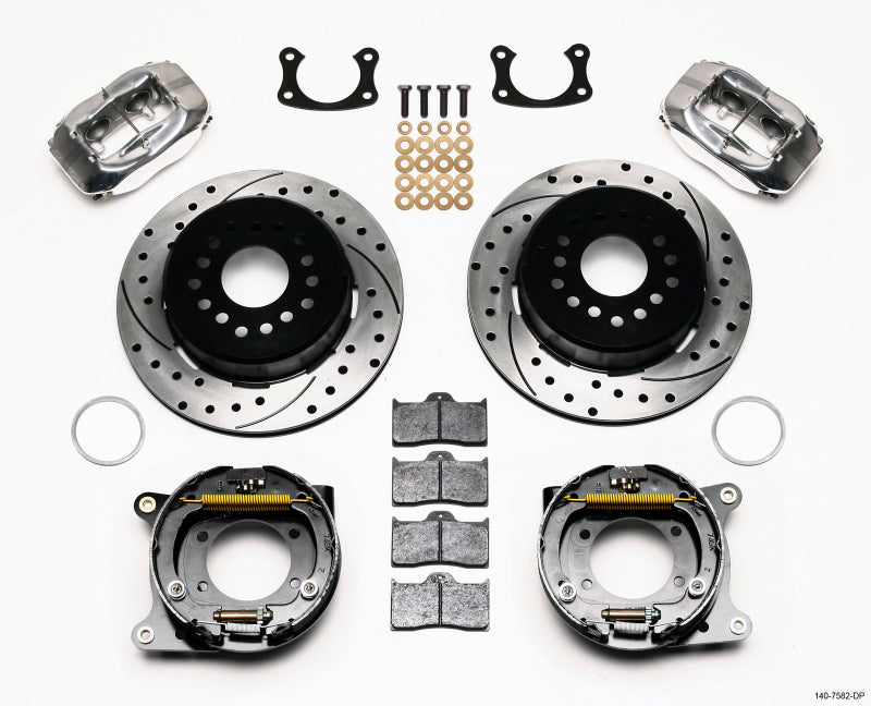 Wilwood Forged Dynalite P/S P-B Kit Drilled Polished New Big Ford 2.36in Offset 140-7582-DP 140-7582-DP Photo - Primary