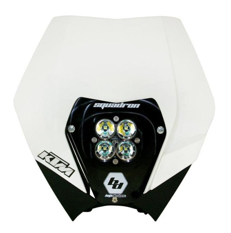 Baja Designs 08-13 KTM Headlight Kit DC w/ Headlight Shell White Squadron Sport 557061 557061 User 1