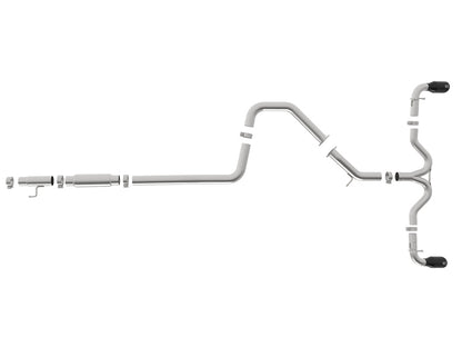 aFe Takeda 3-2.5in 304 SS Cat-Back Exh System w/Black Tips 2018 Hyundai Elantra GT Sport I4-1.6L (t) 49-37003-1B 49-37003-1B Photo - Unmounted