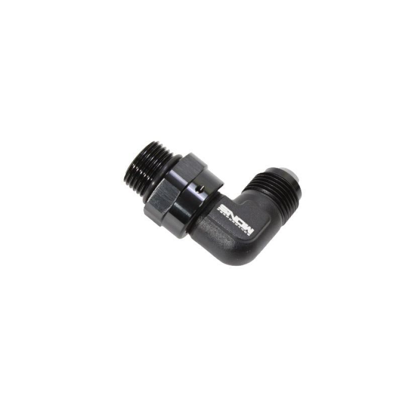 Snow Performance Snow -8 ORB to -8AN 90 Degree Swivel Fitting (Black) SNF-60889