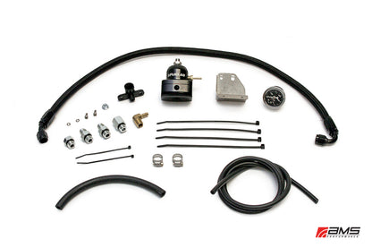 AMS Performance 08-15 Mitsubishi EVO X Fuel Pressure Regulator Kit - Black AMS.04.07.0001-1 AMS.04.07.0001-1 Photo - Primary