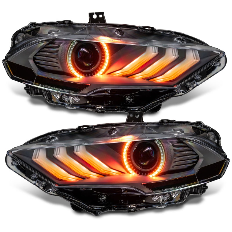 ORACLE Lighting 18-23 Ford Mustang Dynamic ColorSHIFT LED Headlights - Black Series 8204-332 8204-332 Photo - out of package