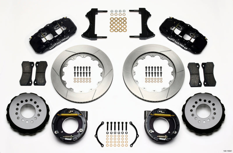 Wilwood AERO4 Rear P-Brake Kit 14.00in Chevy C-10 2.42 Offset 5-lug 140-10941 140-10941 Photo - Primary