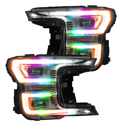 ORACLE Lighting Oracle 18-19 Ford F150 Dynamic DRL Replacements + Dynamic Turn Signals - ColorSHIFT - Dynamic 1330-332 1330-332 Photo - Mounted