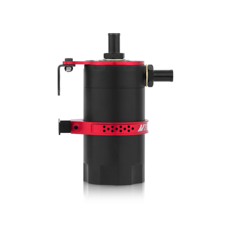 Mishimoto Red Baffled Oil Catch Can MMBCC-UNI-RD Photo - Close Up