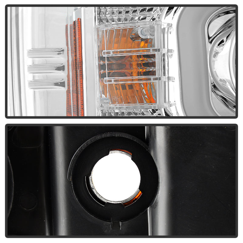 Spyder Chevy Silverado 2014-16 2500 HD Projector Headlights Light Bar DRL Chrm PRO-YD-CSHD14-LBDRL-C 5081049 5081049 User 1